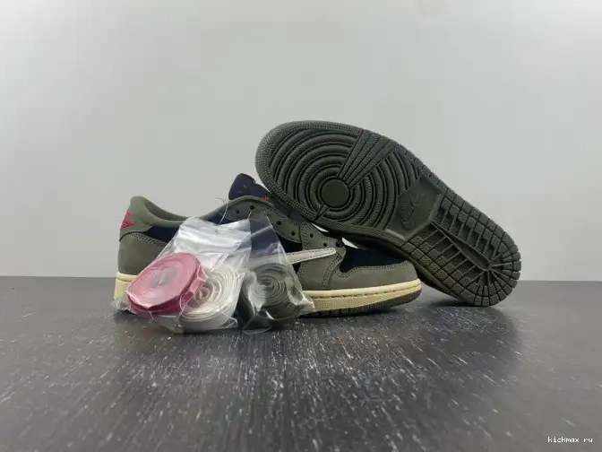 Cheap SCOTT TRAVIS DM7866-002 OG JORDAN OLIVE' 'BLACK SP AIR 1 X LOW 0505